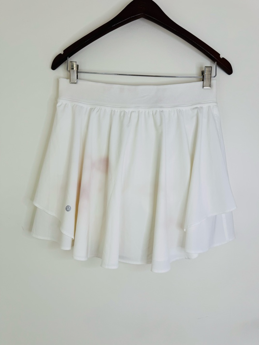 Lululemon Court Rival high rise skirt white womens 8 skort tennis - Picture 4 of 7